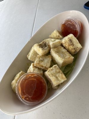 Agedashi Tofu at Shiro Ninja Boba in Angels Camp