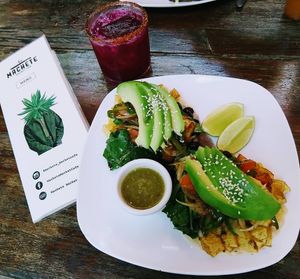 Vegan tacos at Machete Market Café in San Juan Del Sur