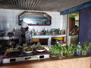 Cooking class at Darinia's Kitchen in Corn Islands