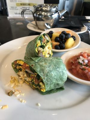 Vegan “Egg” Wrap  at Busboys and Poets in Columbia