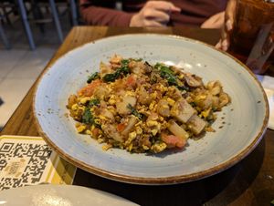 Vegan scramble at Busboys and Poets in Columbia