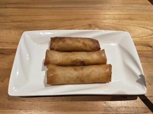 Spring rolls. at SWSW Sanwei Vegetable House - 三味蔬屋素食餐厅 in Shanghai