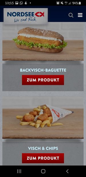 Vegane Produkte at Nordsee in Wolfsburg