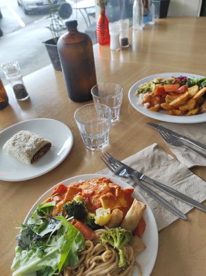 Always a delish feed! at Three Pillars Cafe in New Plymouth