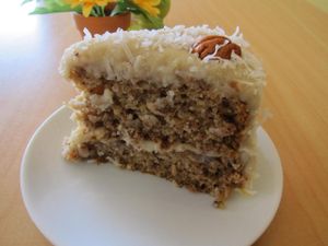 Hummingbird cake at Three Pillars Cafe in New Plymouth