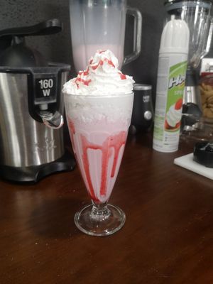 Batido helado veggie at El Gecko Veggie in Lanzarote