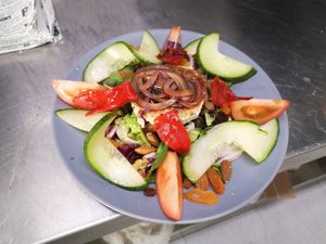 Ensalada at El Gecko Veggie in Lanzarote