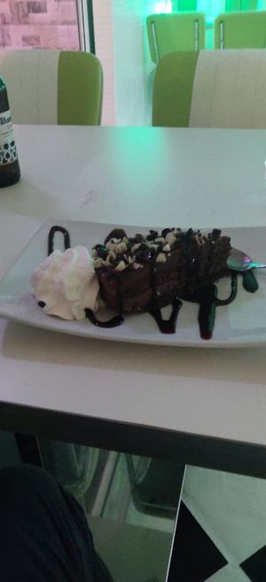 Dessert Vegan choco mousse juste excellent 🤗😍 at El Gecko Veggie in Lanzarote