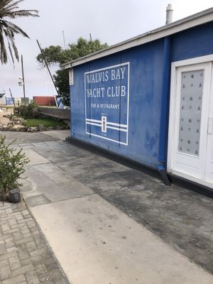 From outside at Walvis Bay Yacht Club in Walvis Bay