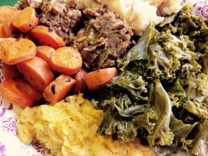 Hot buffet options at Little Lad's Bakery and Cafe in Portland