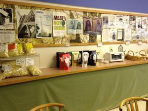 Restaurant interior at Little Lad's Bakery and Cafe in Portland