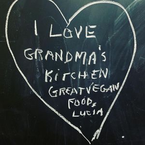 Bathroom chalk love!! at Grandma's Kitchen - Arnot Mall in Horseheads