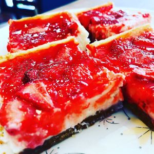 Strawberry cheesecake bars at Grandma's Kitchen - Arnot Mall in Horseheads