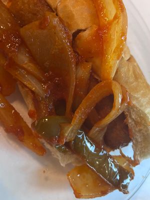 Italian sausage sandwich at Grandma's Kitchen - Arnot Mall in Horseheads