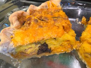 Mushroom, onion, & cheddar quiche  at Grandma's Kitchen - Arnot Mall in Horseheads