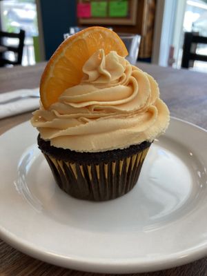 Chocolate orange cupcake  at Grandma's Kitchen - Arnot Mall in Horseheads