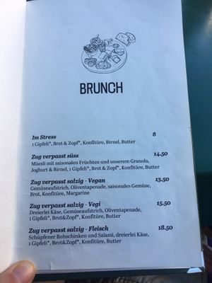 Brunch (page 1)  at wartsaal Kaffee in Bern