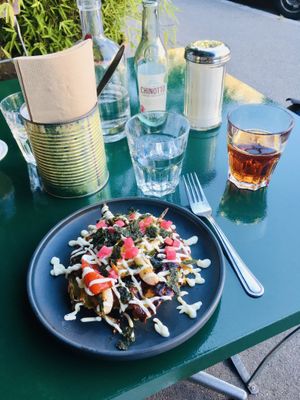 okonomiyaki « porenta »😋  at wartsaal Kaffee in Bern