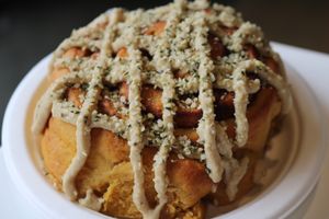 Superfood Cinnamon Roll at Good Life Organic Kitchen in Fort Mill