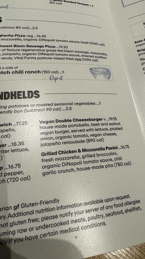 Vegan burgerr  at True Food Kitchen in Reston