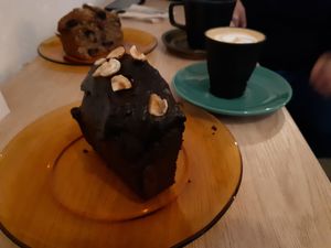 Chocolate + hazelnut at Slow Café in Madrid