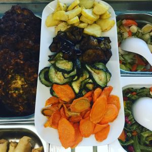 Gebratenes Gemüse at Mr. Kebab in Hamburg