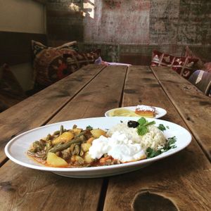 Vegetarische frische Bohnen at Mr. Kebab in Hamburg