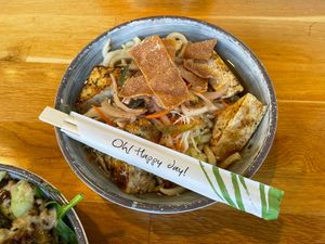 Udon Bowl with tofu at Super Food and Brew in Jacksonville