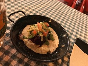 veganized veggie taco at Spaghetti Western in Tirana