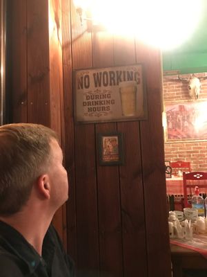 Fun decor at Spaghetti Western in Tirana