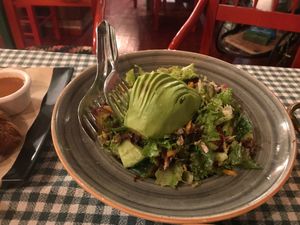 Veganized Rocky Mountain Salad at Spaghetti Western in Tirana