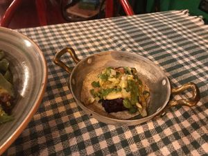 Veganized veggie taco at Spaghetti Western in Tirana