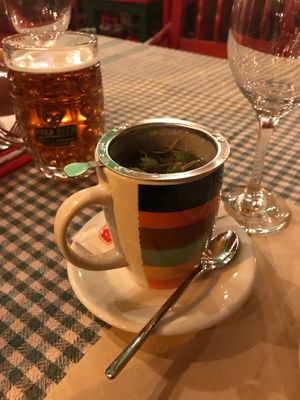 Mountain Tea at Spaghetti Western in Tirana