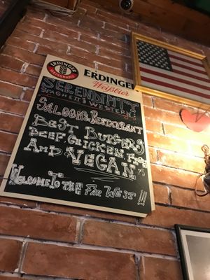 Chalk Menu at Spaghetti Western in Tirana