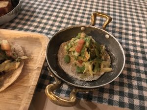 Veggie vegan taco at Spaghetti Western in Tirana