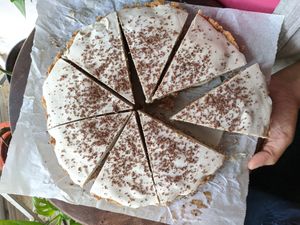 Banoffee Pie at Okapi Vegan Kitchen in Aldona