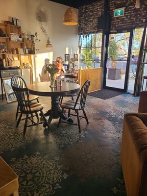 Emily hard at work in the afternoon sunshine at Pachamama Soul in Calgary