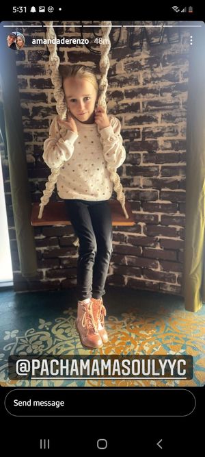 kids love our swings at Pachamama Soul in Calgary