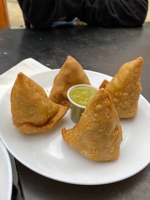 Samosas   at Mandala Food in Las Condes