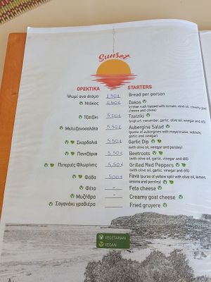 Starters at Golden Sunset in Crete