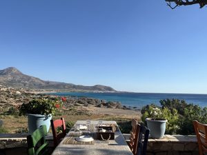 View from dinning  area   at Golden Sunset in Crete