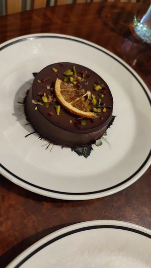 Dark chocolate mousse (was quite rich and a little bitter) at Vacilando in Istanbul