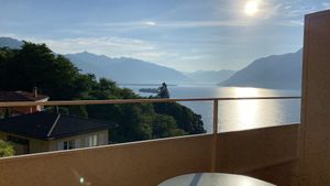 Morgens vom Balkon  at Garden Hotel Primavera in Brissago