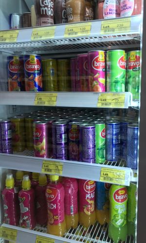 Drinks at Conad Akademia in Tirana