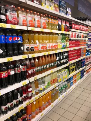 Soda at Conad Akademia in Tirana