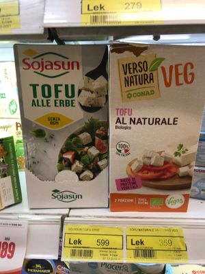 Tofu at Conad Akademia in Tirana