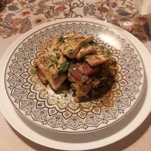 Vegan mousaka at Paprika in Valencia