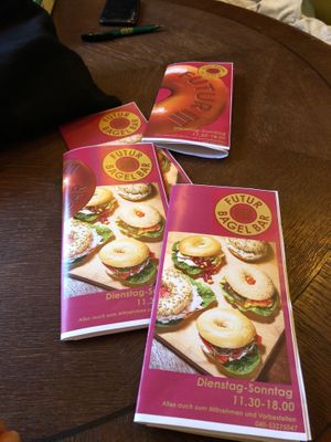 Menu at Futur III in Hamburg