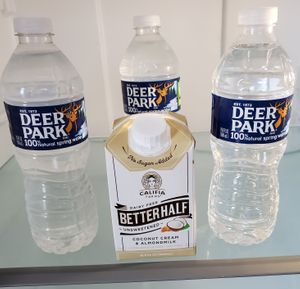 Always water and courtesy plant-based creamer @303 at BnB@303 in Annapolis