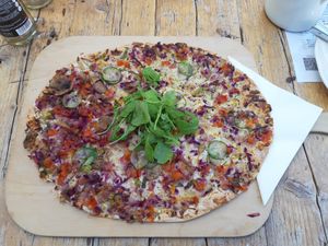 Veganer Flammkuchen at Kleines Hochdruckgebiet in Soltau